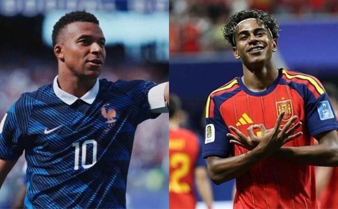 Kylian Mbappe và Lamine Yamal tạo nên cuộc đối đầu cá nhân đáng chú ý ở trận bán kết Pháp vs Tây Ban Nha. Ảnh: Xinhua