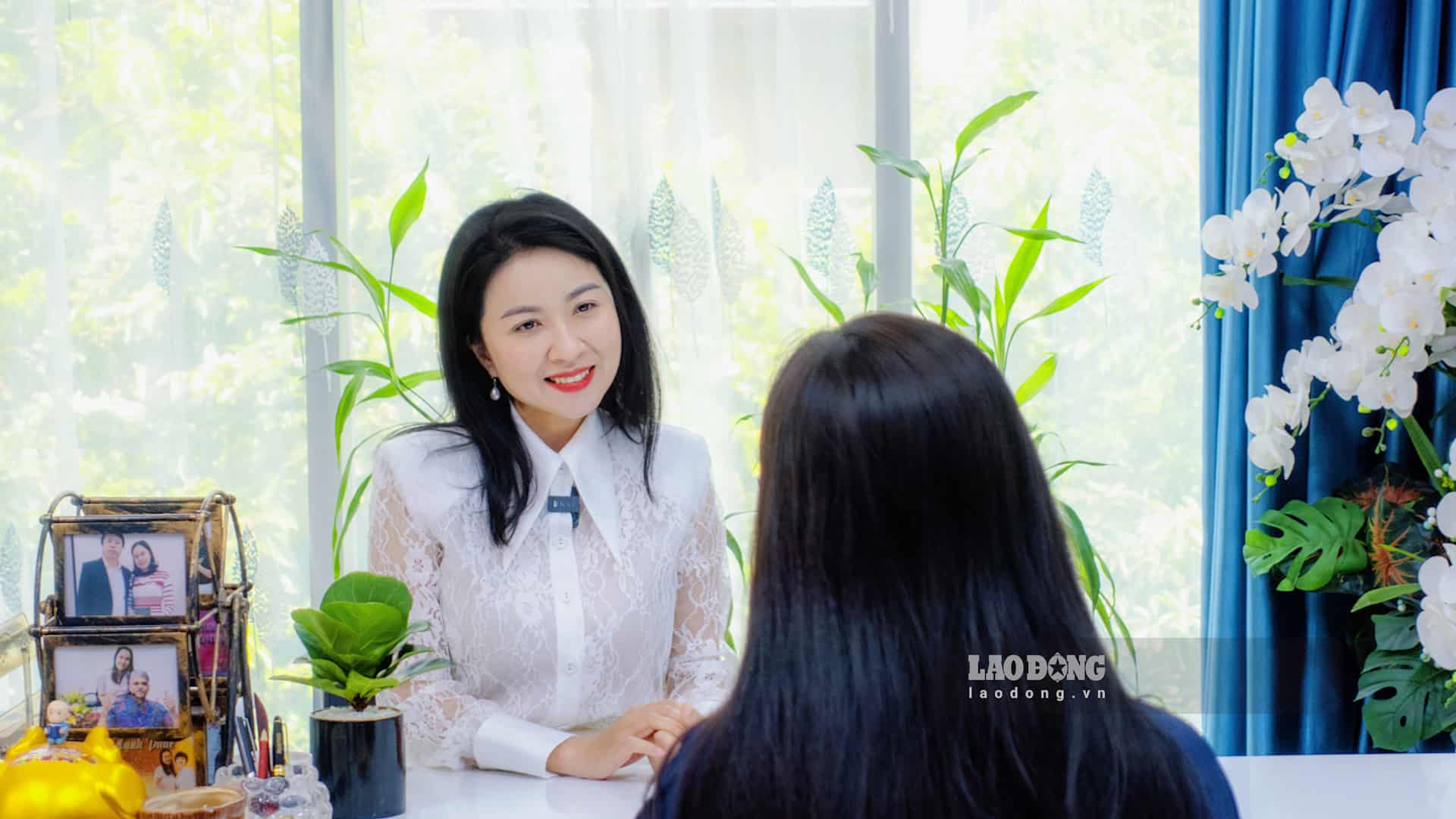 NCS.ThS Lê Phương (Giám đốc Trung tâm Tâm lý và Phát triển Con người NHC Việt Nam - Chi nhánh Quan Hoa). Ảnh: Huyền Trang