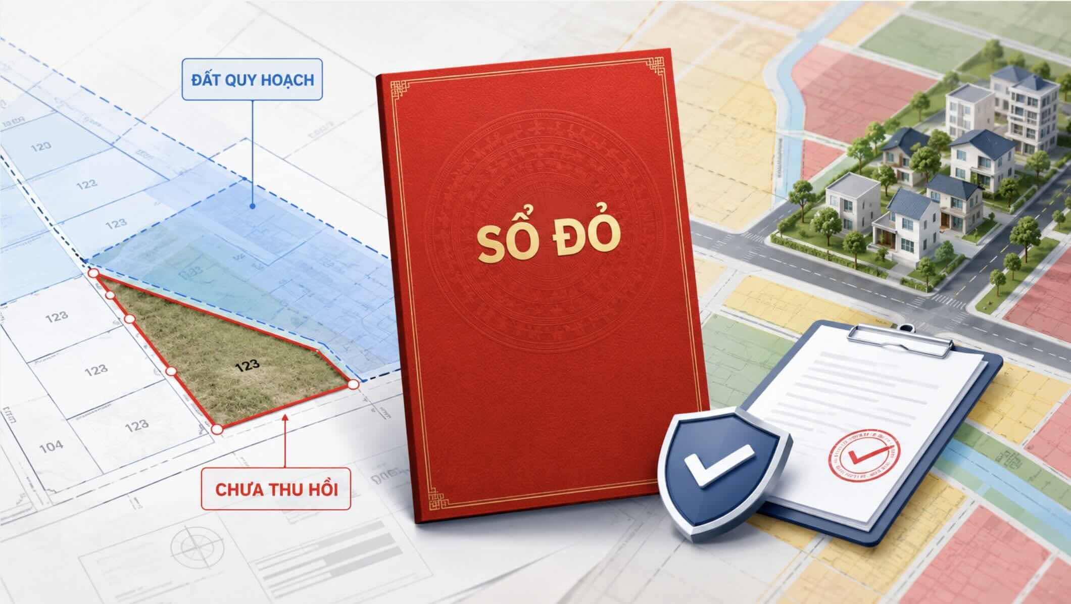 Việc cấp sổ đỏ cho đất trong quy hoạch được xem xét căn cứ hồ sơ, nguồn gốc và quá trình sử dụng đất.