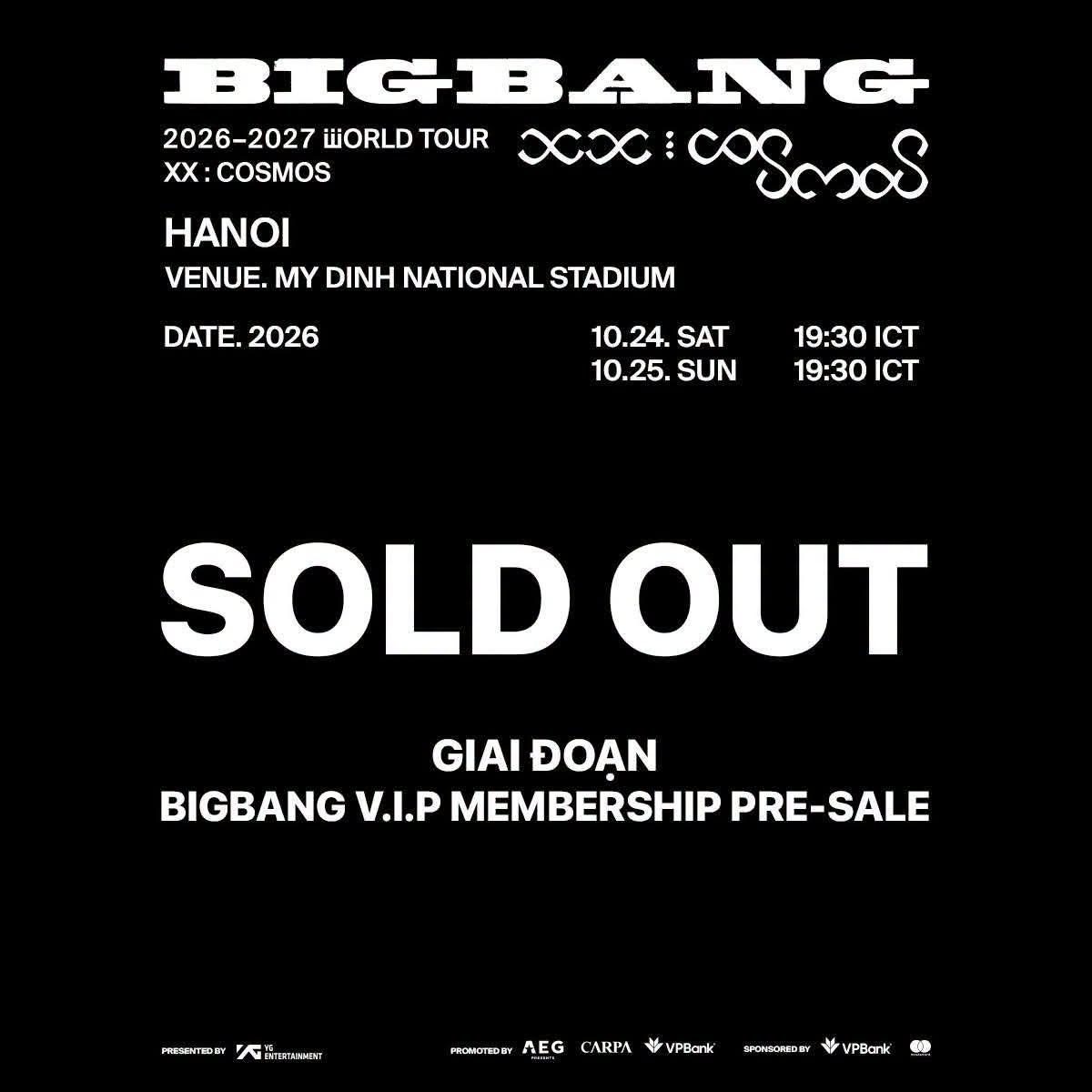 Nền tảng CTicket thông báo “cháy vé” trong đợt mở bán đầu tiên sau 2 tiếng. Ảnh: CTicket
