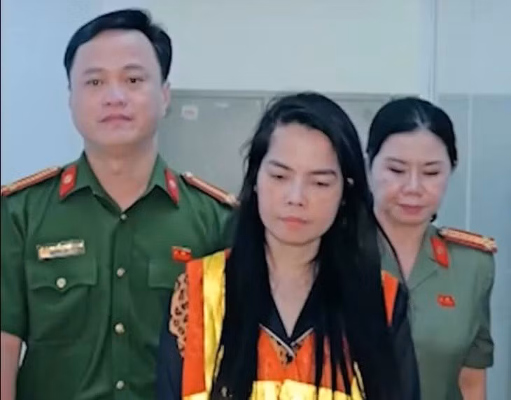 Bị can Kiều Thị Thanh tại cơ quan công an - Ảnh: VTV. tracv-1.jpg